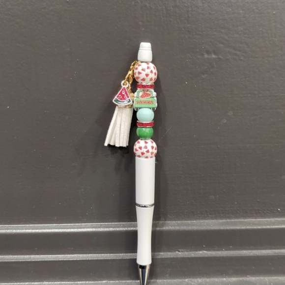 Watermelon focal pens with tassel Set Of 3 - Picture 5 of 5